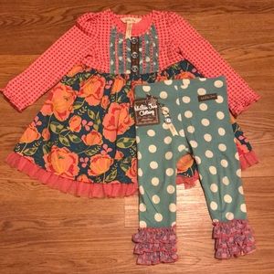 Matilda Jane Dress with Ruffle leggings